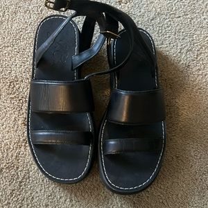 Final Sale- Like New Jcrew Leather Sandals